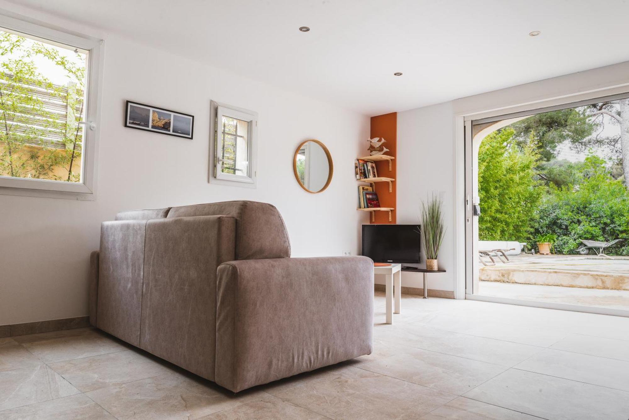 Superbe T2 Dans Villa Entre Calanques Et Colline Marseilles Exterior foto